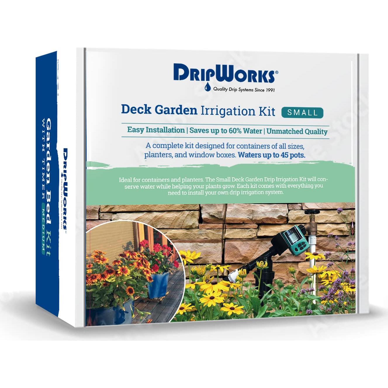 Kit de Riego por Goteo DripWorks para 45 Plantas - 30.48 m