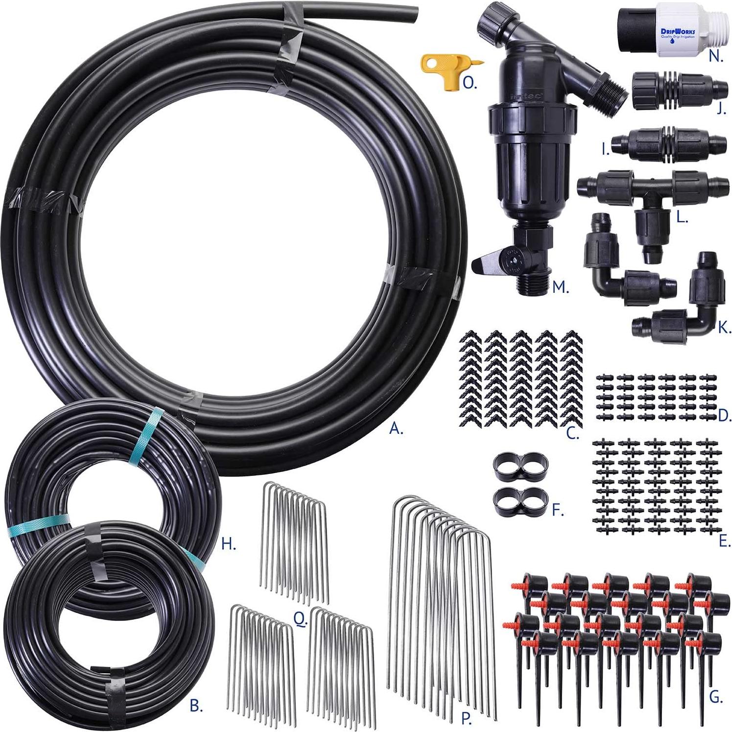 Kit de Riego por Goteo DripWorks para 45 Plantas - 30.48 m