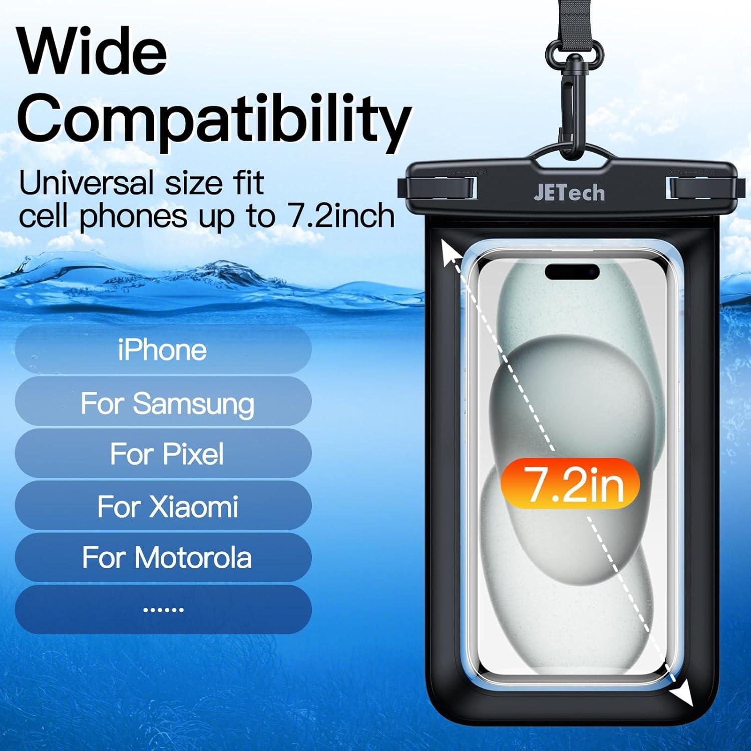 Funda Impermeable JETech para Teléfono hasta 18.29 cm