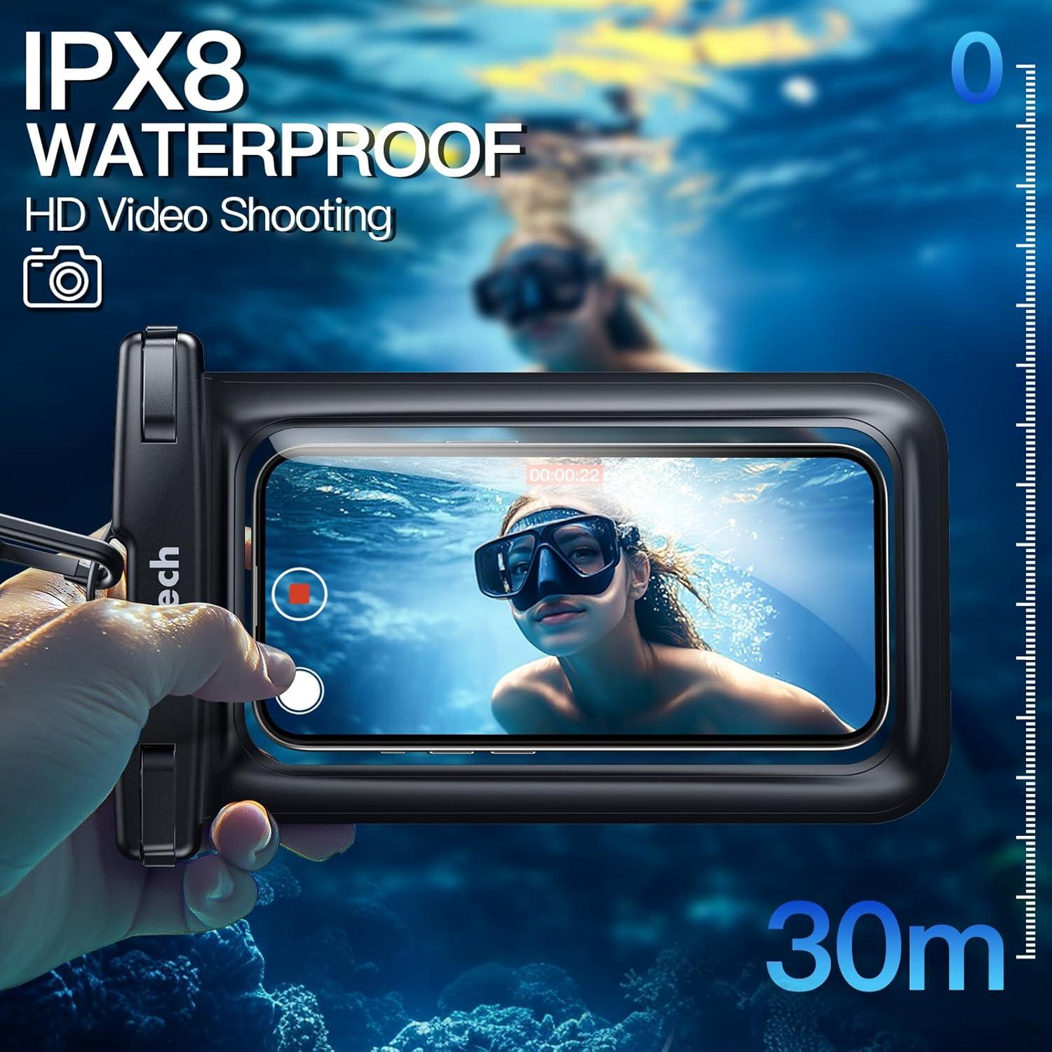 Funda Impermeable JETech para Teléfono hasta 18.29 cm