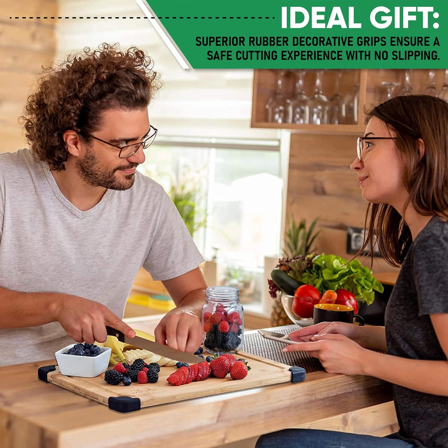 Tabla de Cortar de Bambú Antideslizante Lacuna Boutique 43x30cm