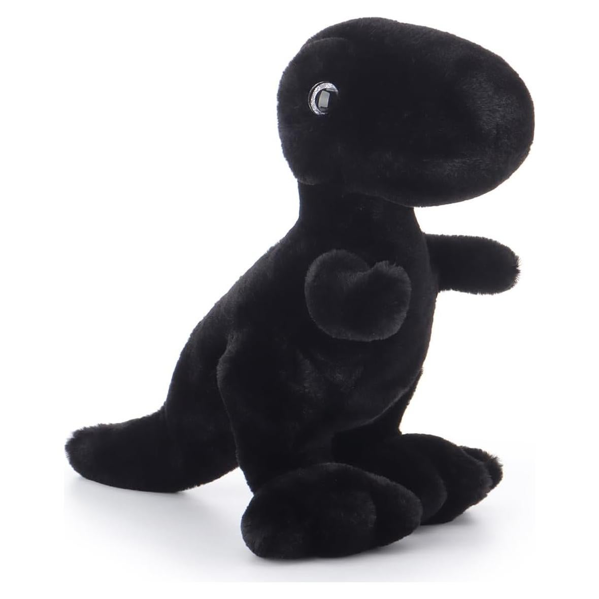 Dinosaurio Negro de Peluche Cordero Albaricoque 25.4 cm