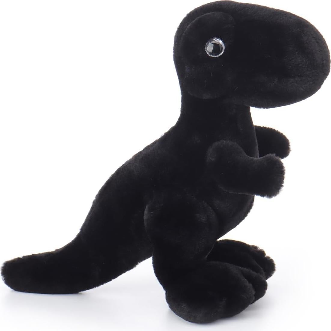 Dinosaurio Negro de Peluche Cordero Albaricoque 25.4 cm