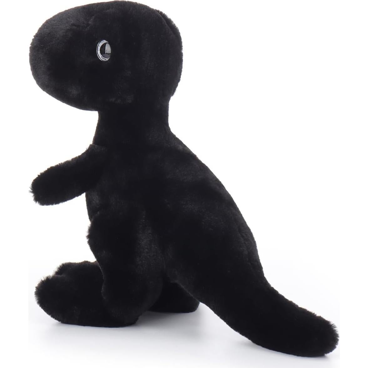 Dinosaurio Negro de Peluche Cordero Albaricoque 25.4 cm