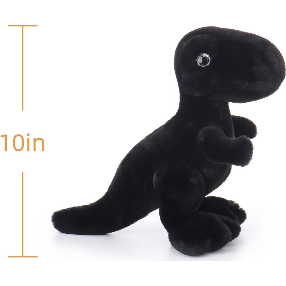 Dinosaurio Negro de Peluche Cordero Albaricoque 25.4 cm