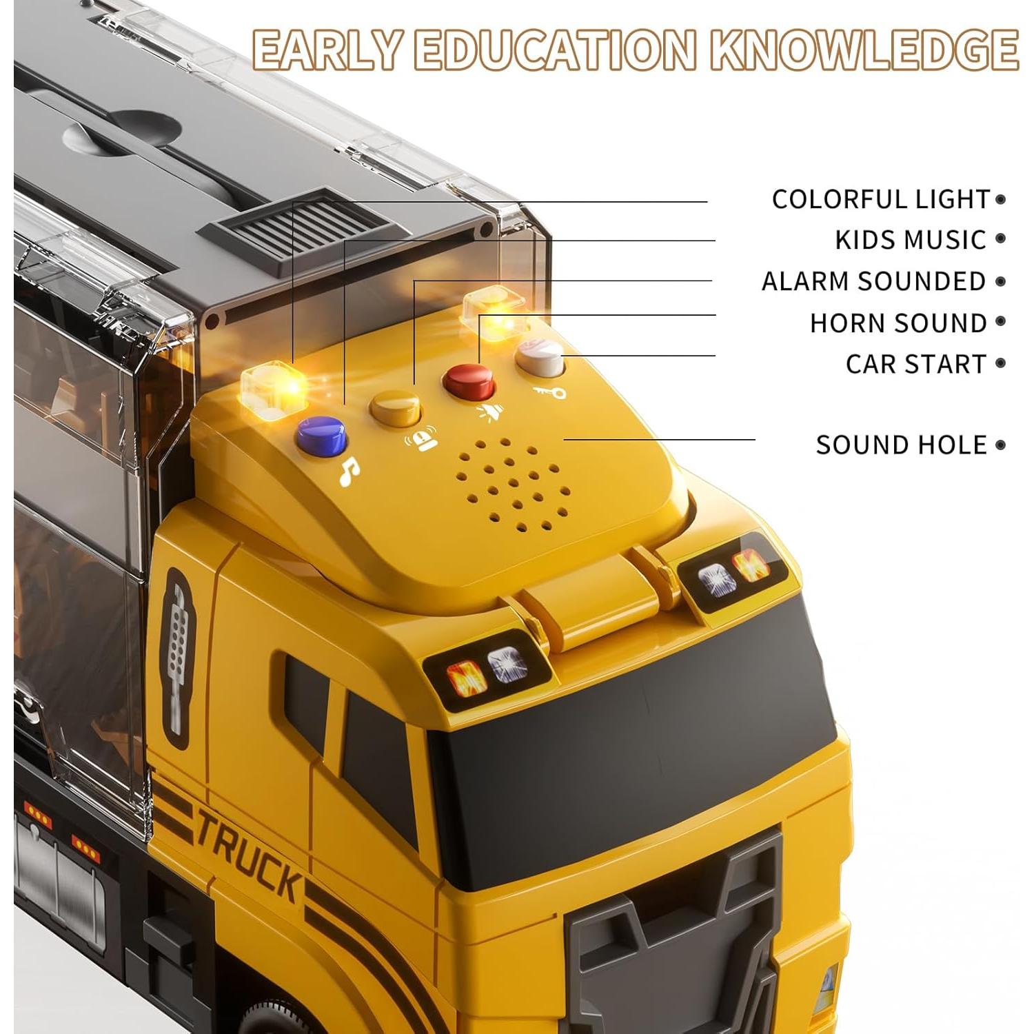 Juego de Camiones de Construcción TEMI con Alfombrilla 1.02kg