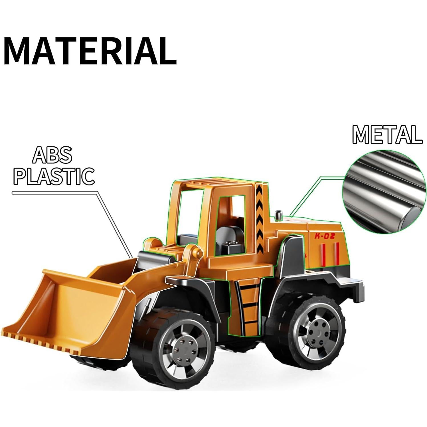 Juego de Camiones de Construcción TEMI con Alfombrilla 1.02kg