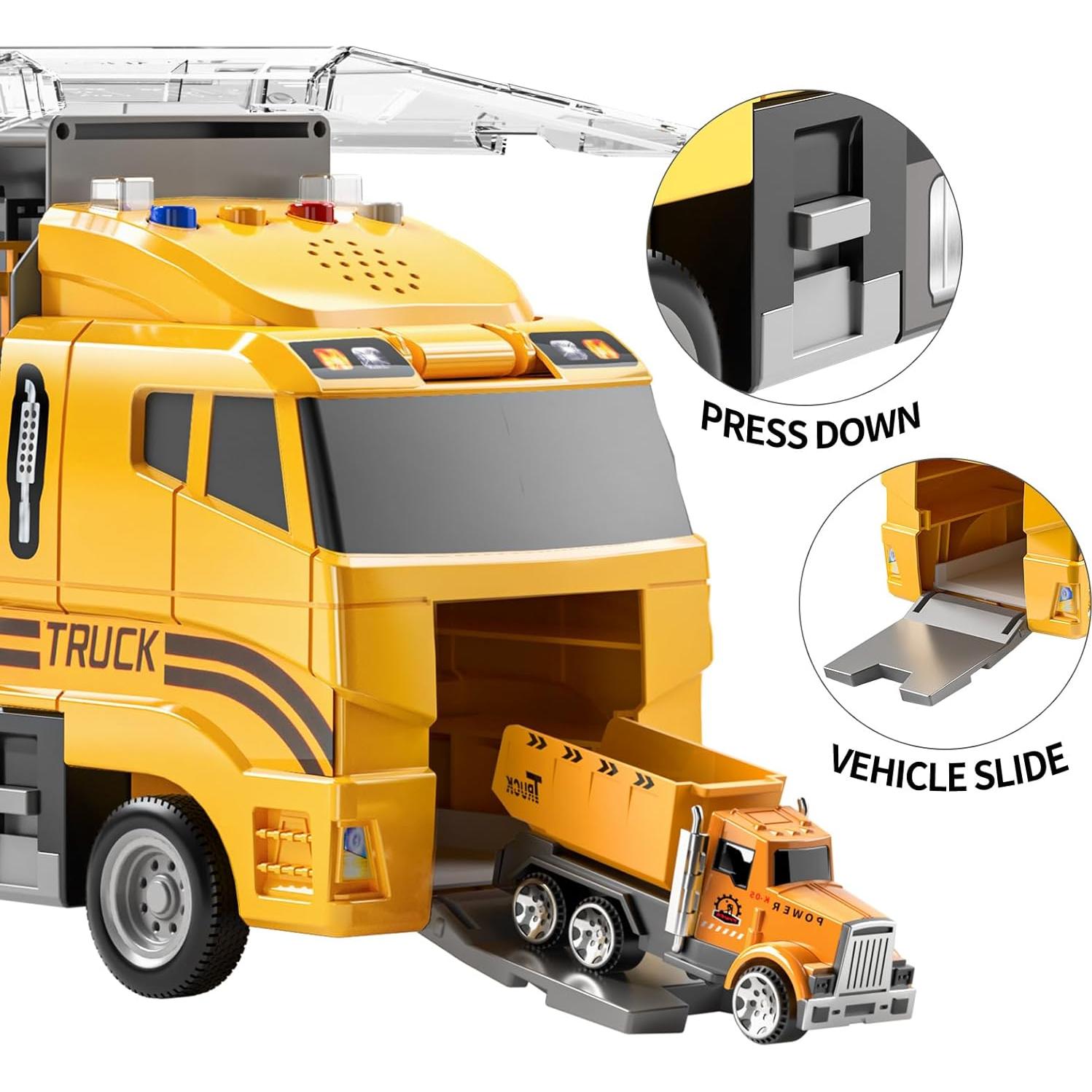 Juego de Camiones de Construcción TEMI con Alfombrilla 1.02kg