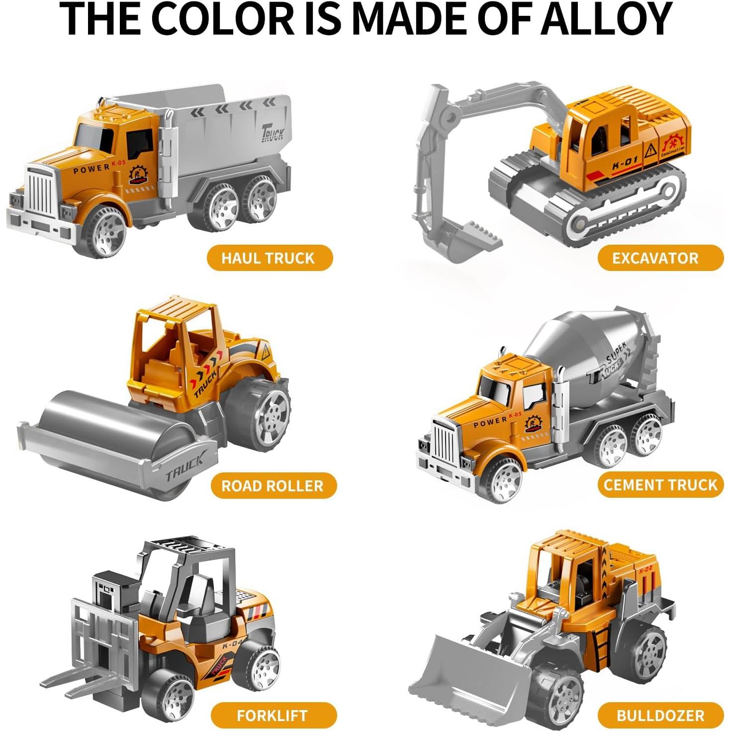 Juego de Camiones de Construcción TEMI con Alfombrilla 1.02kg