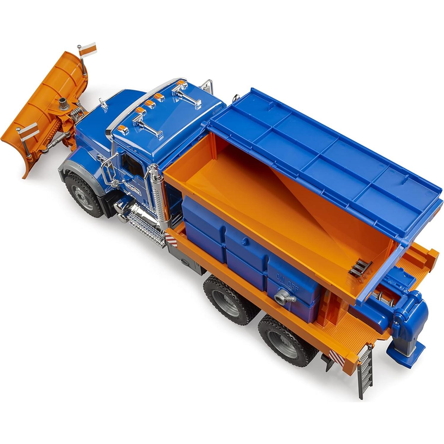 Camión Bruder MACK Granite Servicio Invierno con Desbrozadora