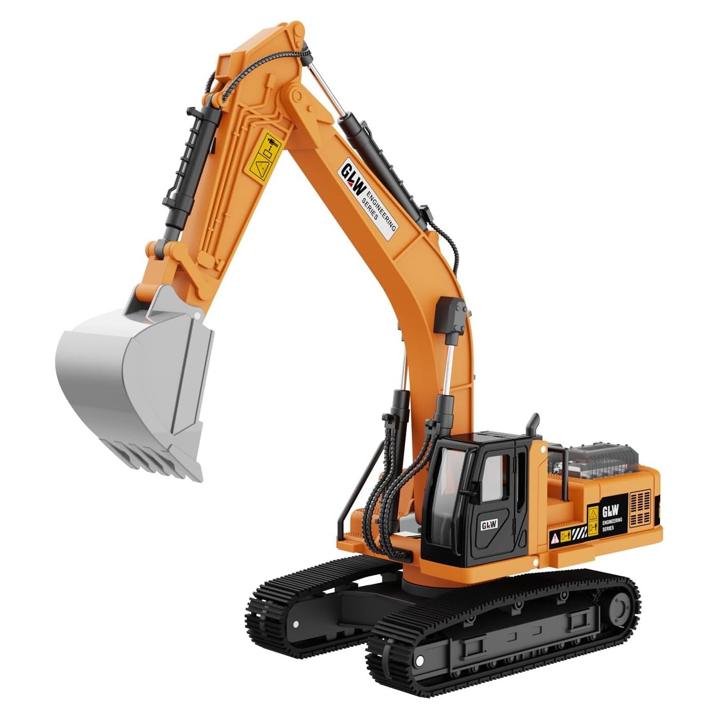 Juguete Excavadora Grande GLW 1:40 con Luces y Sonidos