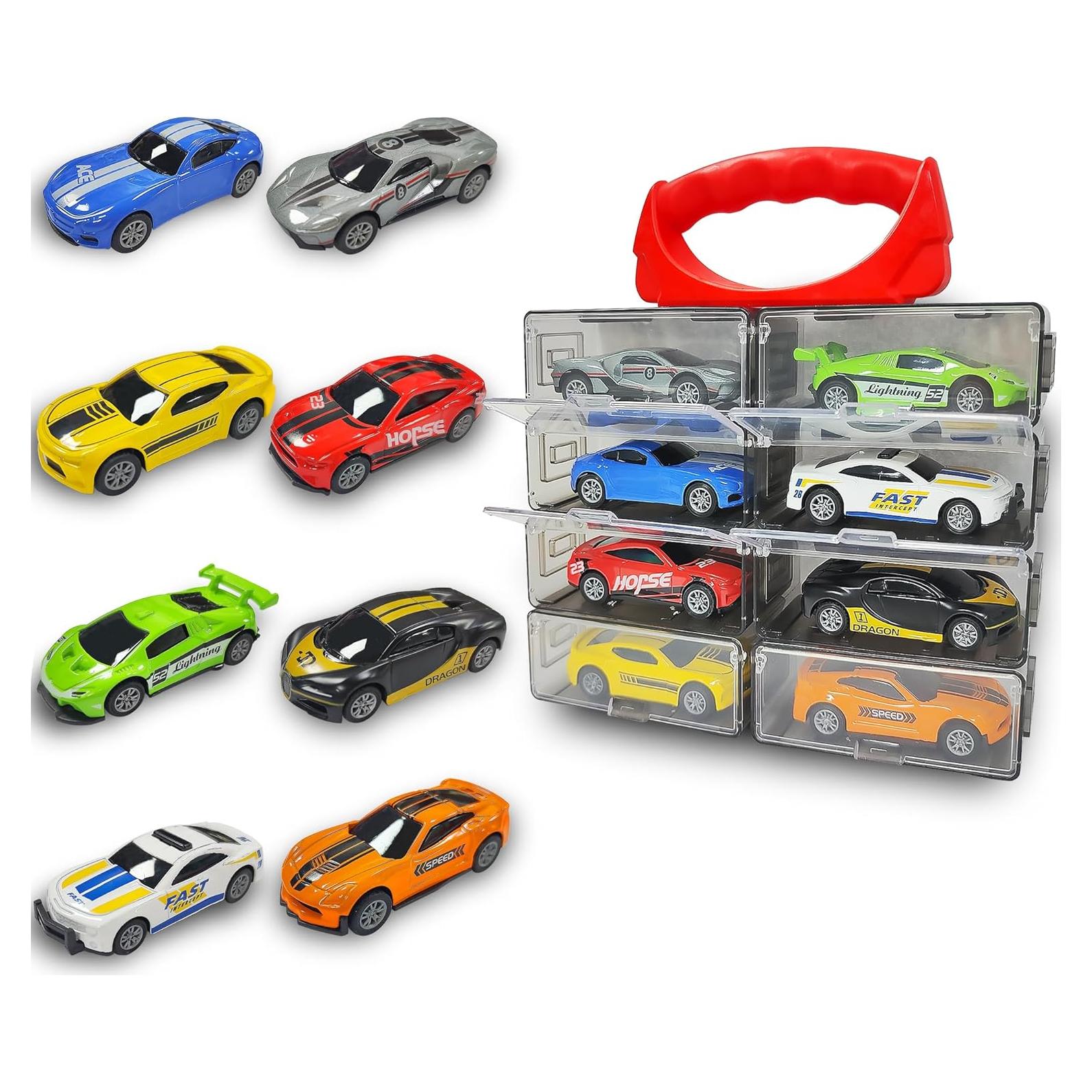 Set de Coches de Juguete KIDAMI 1:64 - 8 Vehículos Retroceso