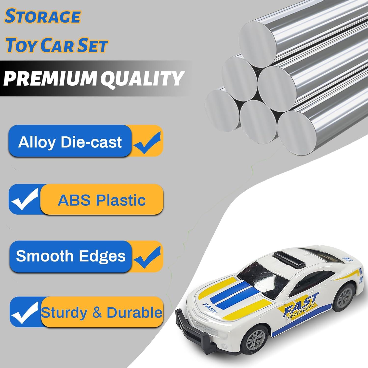 Set de Coches de Juguete KIDAMI 1:64 - 8 Vehículos Retroceso