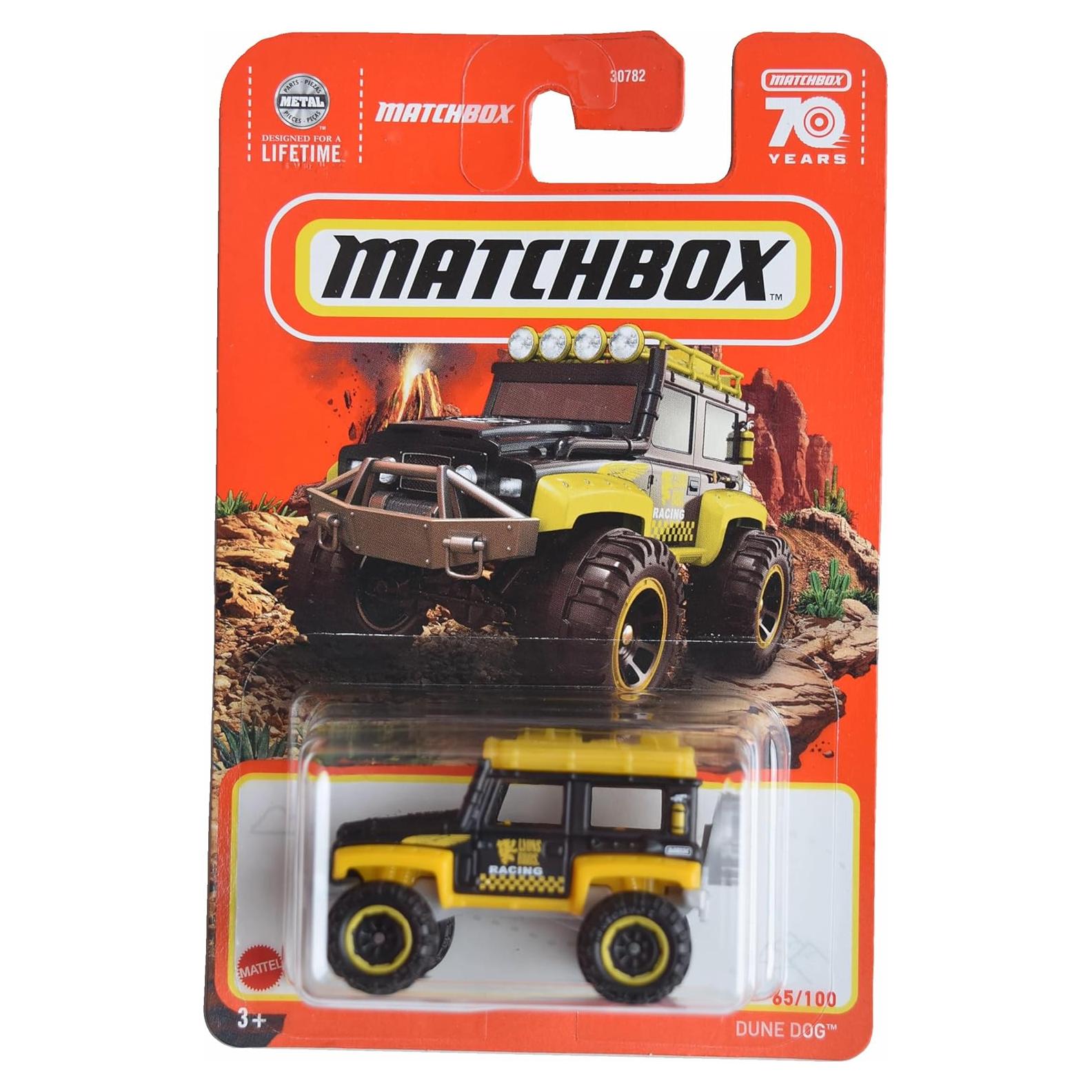 Matchbox Dune Dog, Black/Yellow 65/100