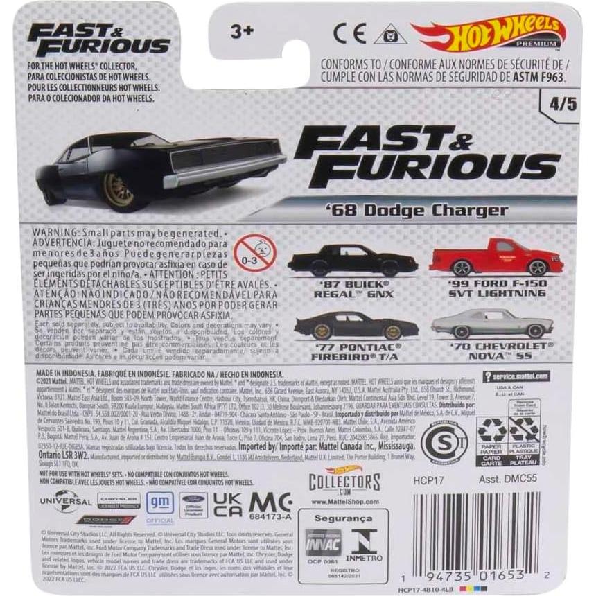 Vehículo a Escala 1:64 Hot Wheels Retro Colección de Películas