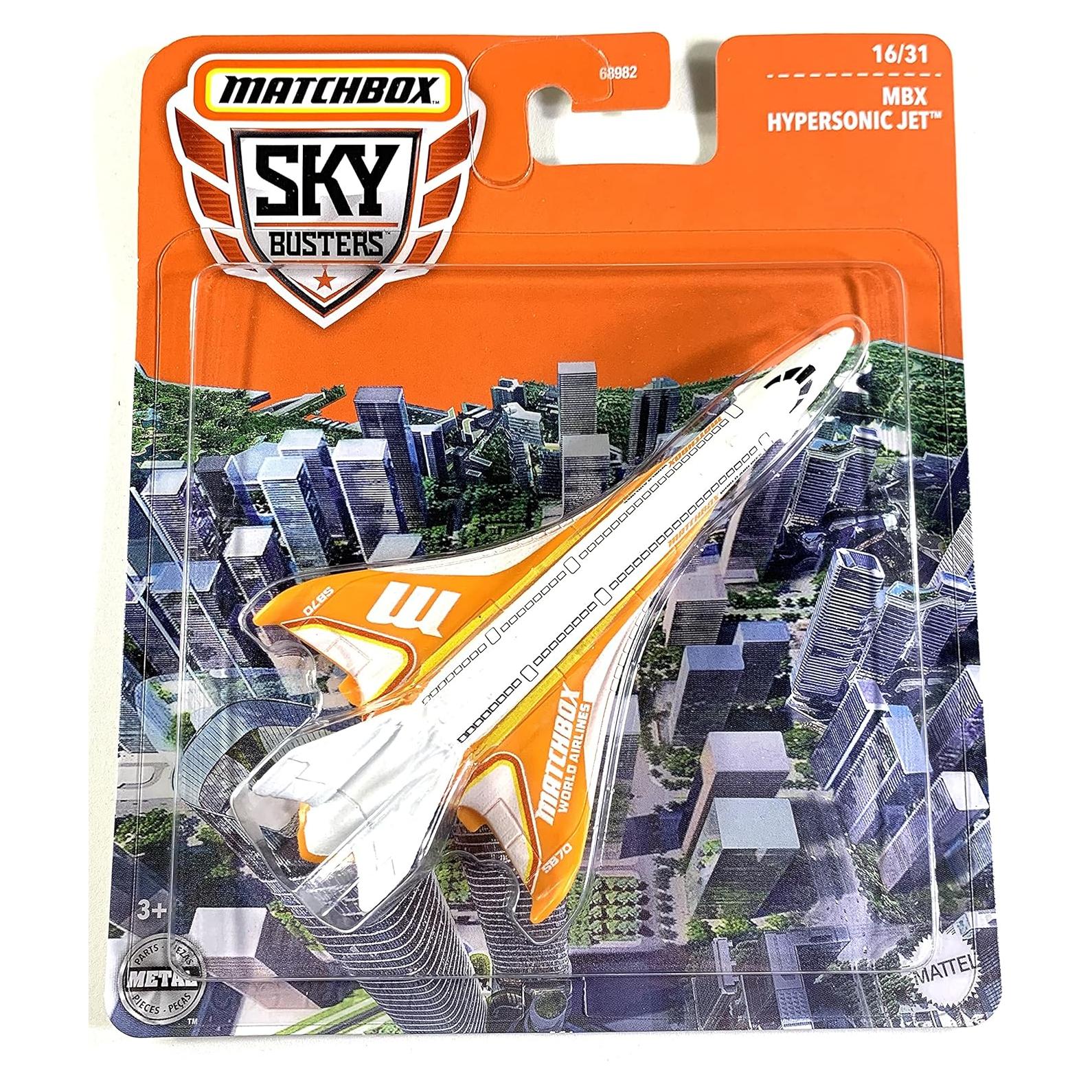 Avión de Juguete Matchbox Skybusters Jet Hipersónico 16.3x13.9 cm