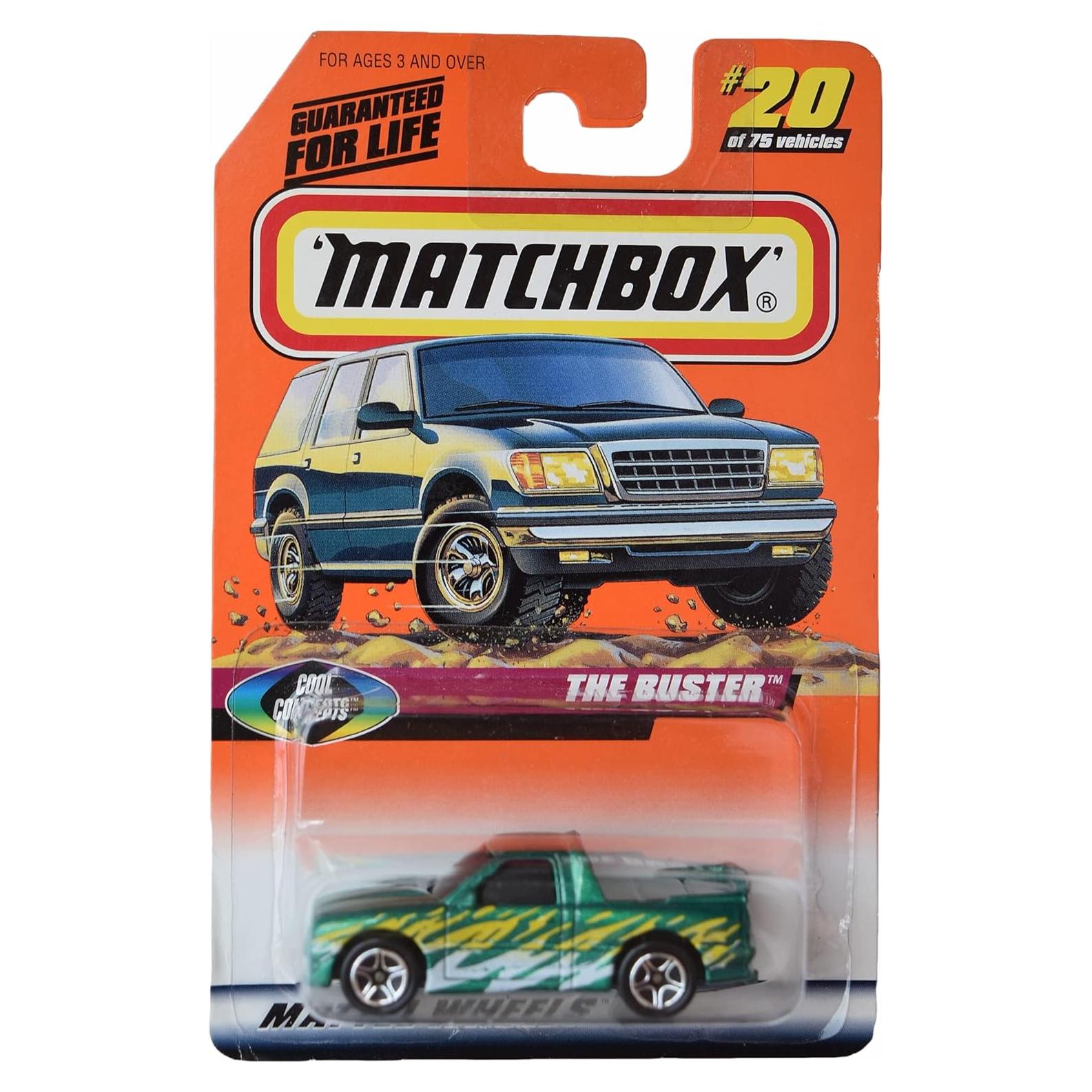 Matchbox El Buster Verde - Auto de Juguete Mattel 54g