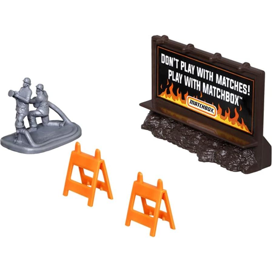 Juego de vehículos de metal Matchbox Rescate de incendios - 6 piezas