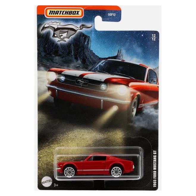 Matchbox 1965 Ford Mustang GT Escala 1/64 Rojo