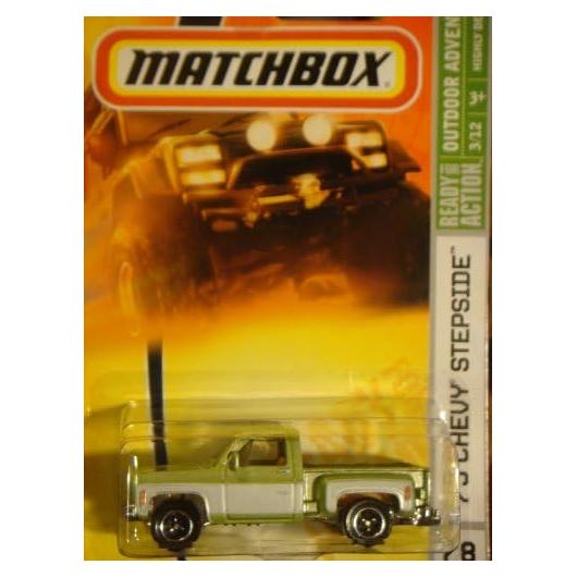 Matchbox Camioneta '75 Chevy Stepside Verde/Blanco 1:64