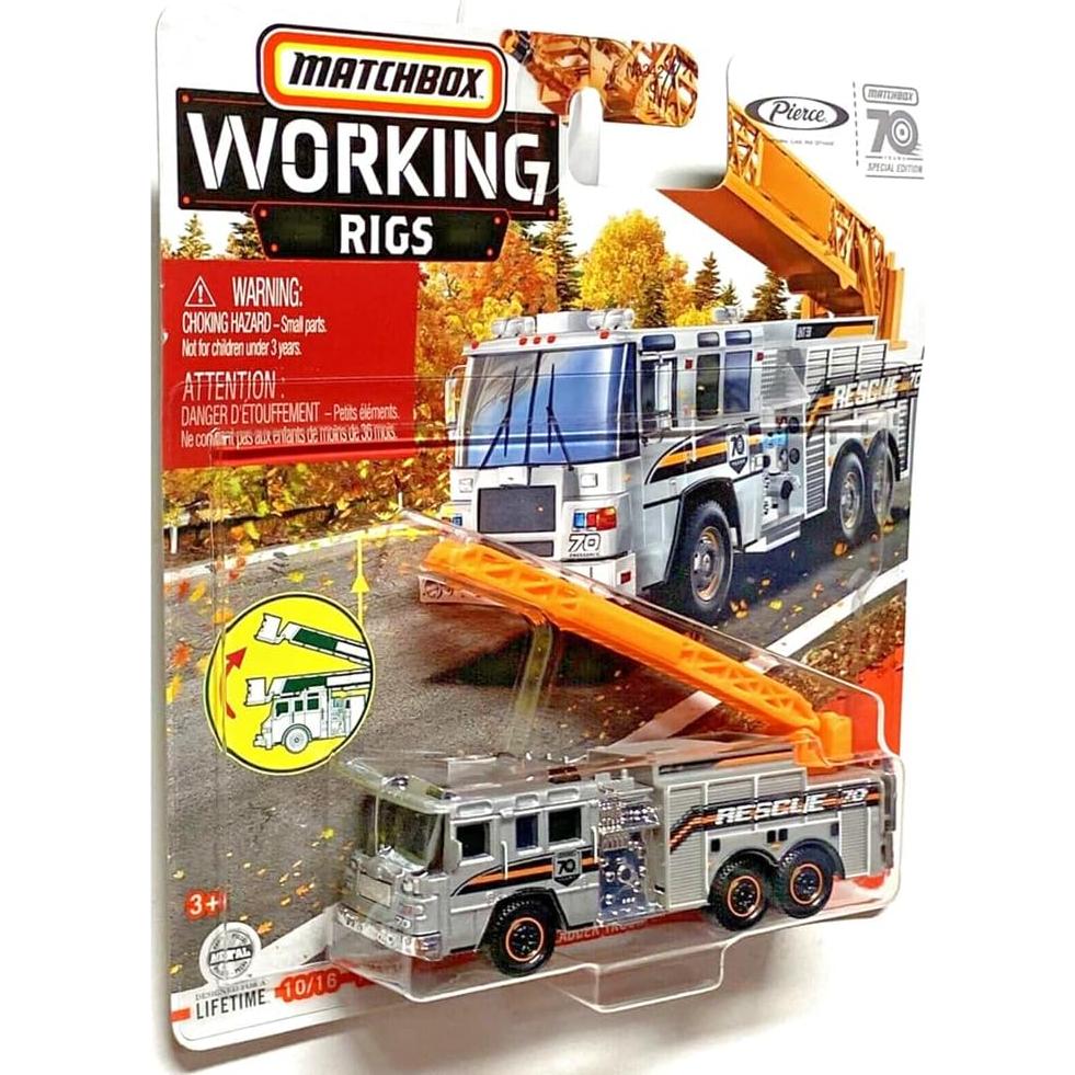 Camión de Escalera Aérea Pierce Quantum Mattel 12.7 cm