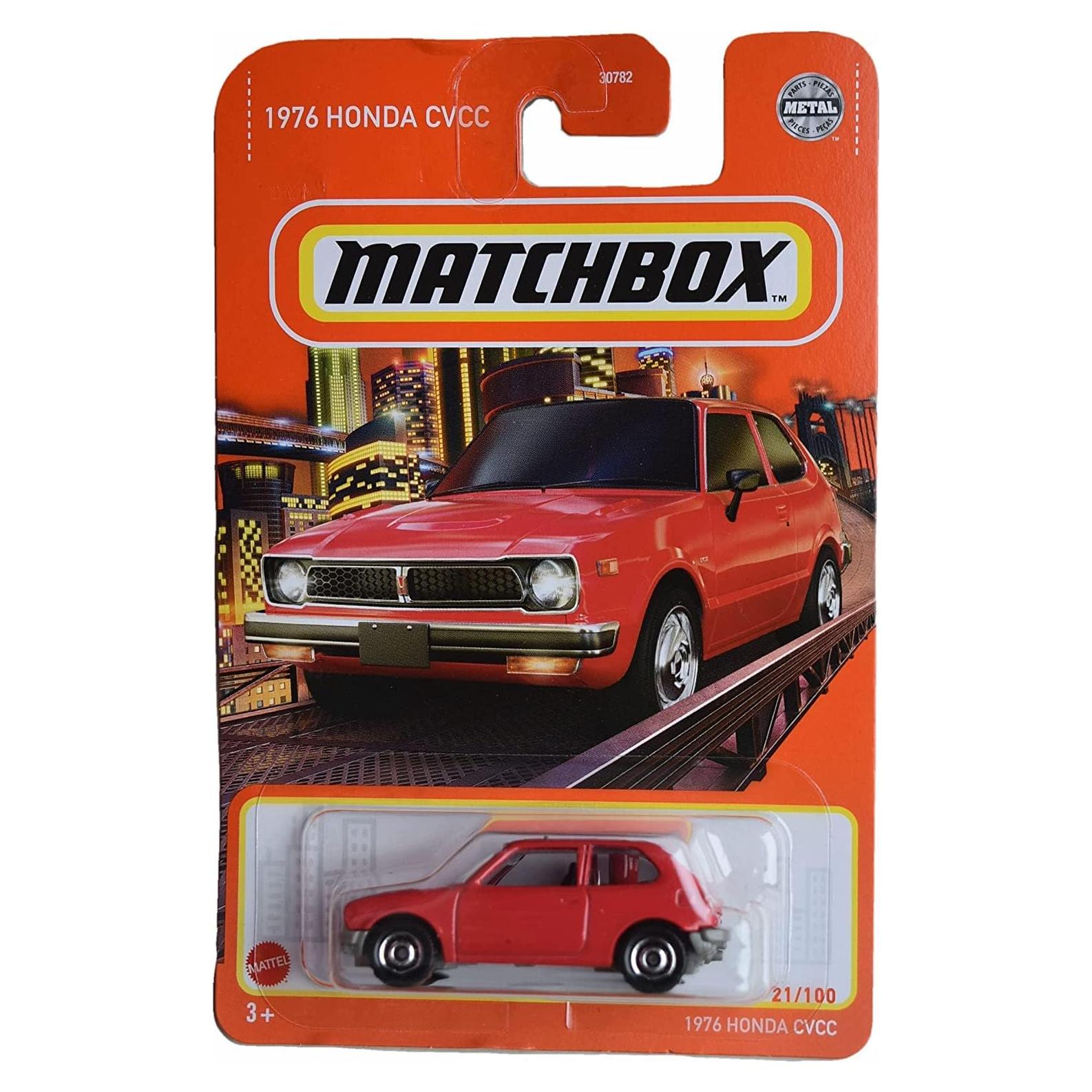 Auto de colección Matchbox 1976 Honda CVCC rojo