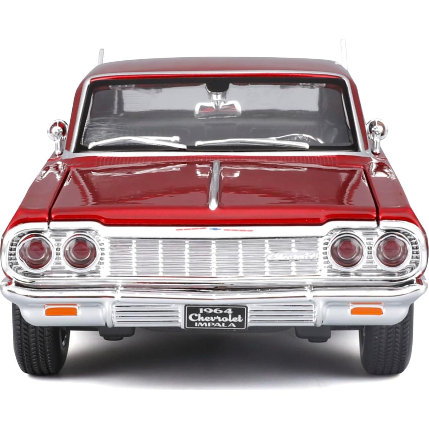 Maisto 1:24 Chevrolet Impala SS 1964 Kit de Modelo Rojo