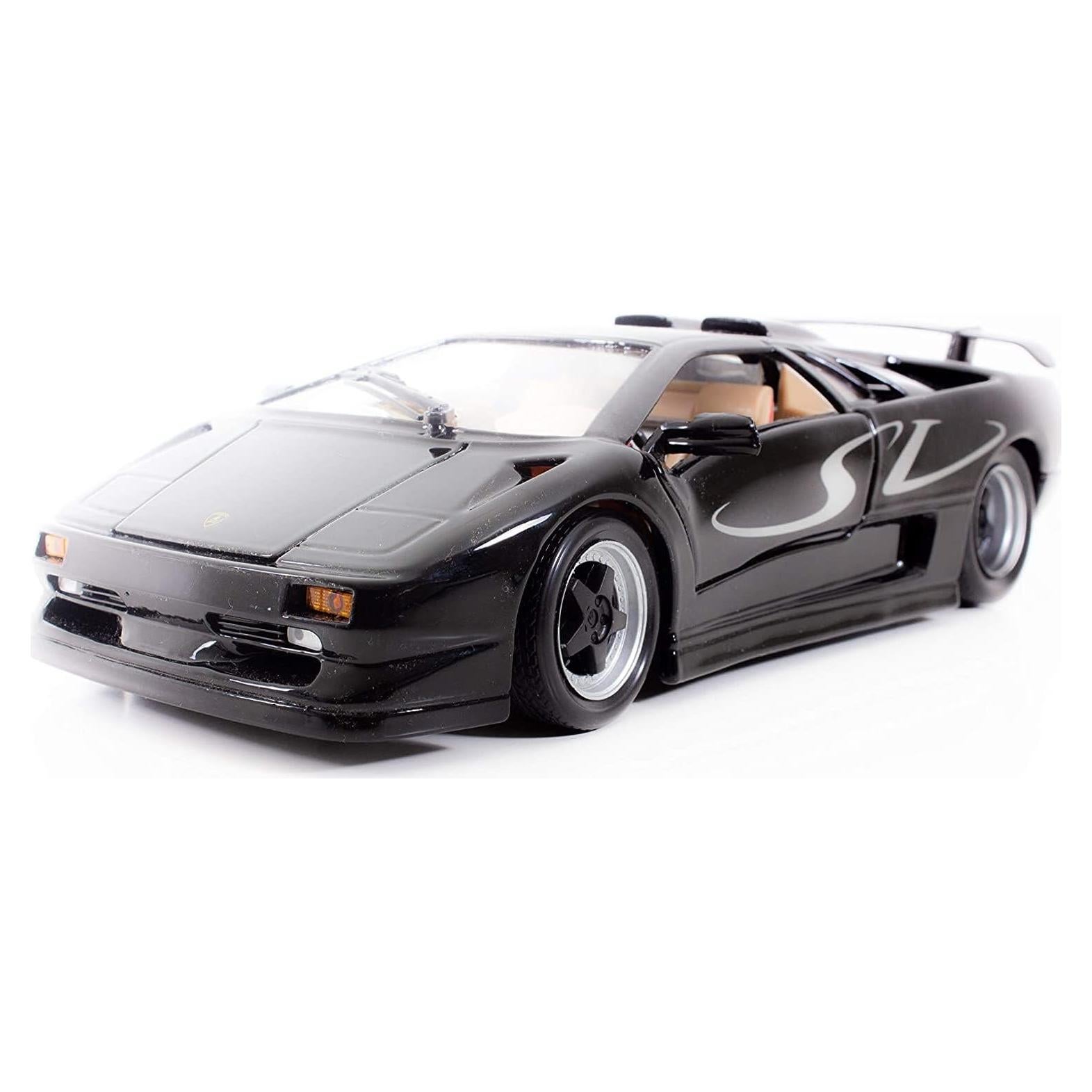 Maisto Lamborghini Diablo SV 1:18 Diecast Negro y Blanco
