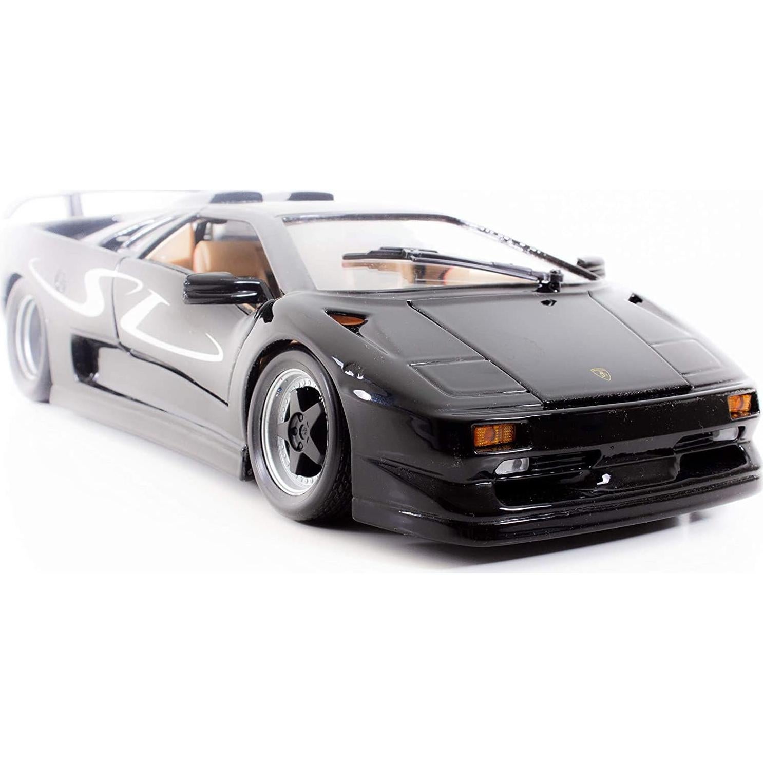 Maisto Lamborghini Diablo SV 1:18 Diecast Negro y Blanco