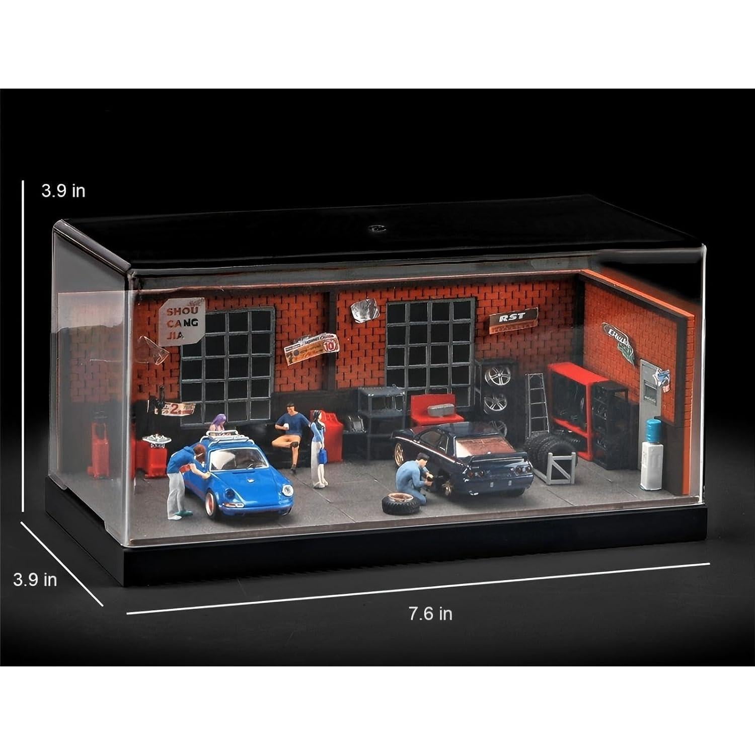 Estuche de Exhibición para Autos 1:64 Scenpoch con Diorama