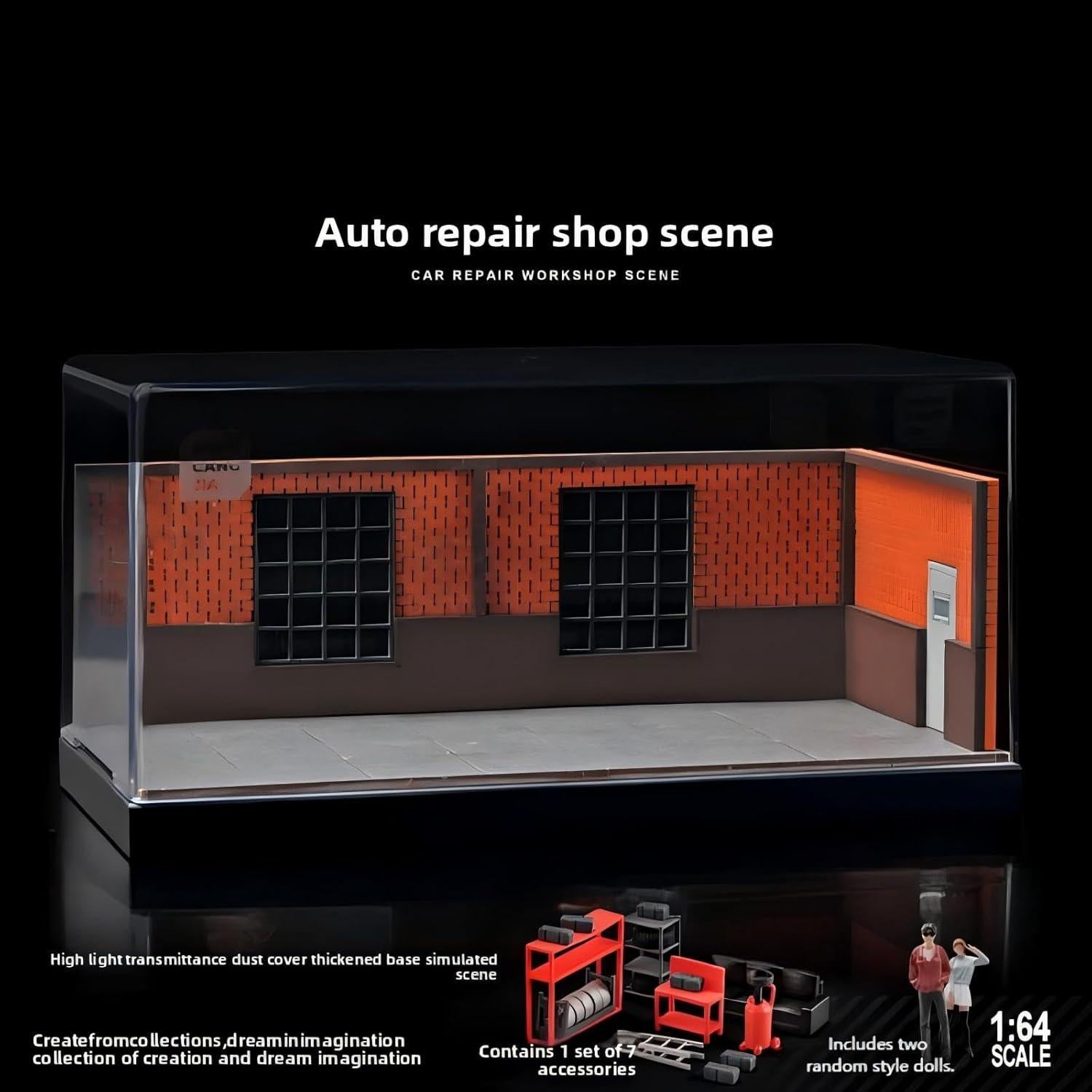 Estuche de Exhibición para Autos 1:64 Scenpoch con Diorama