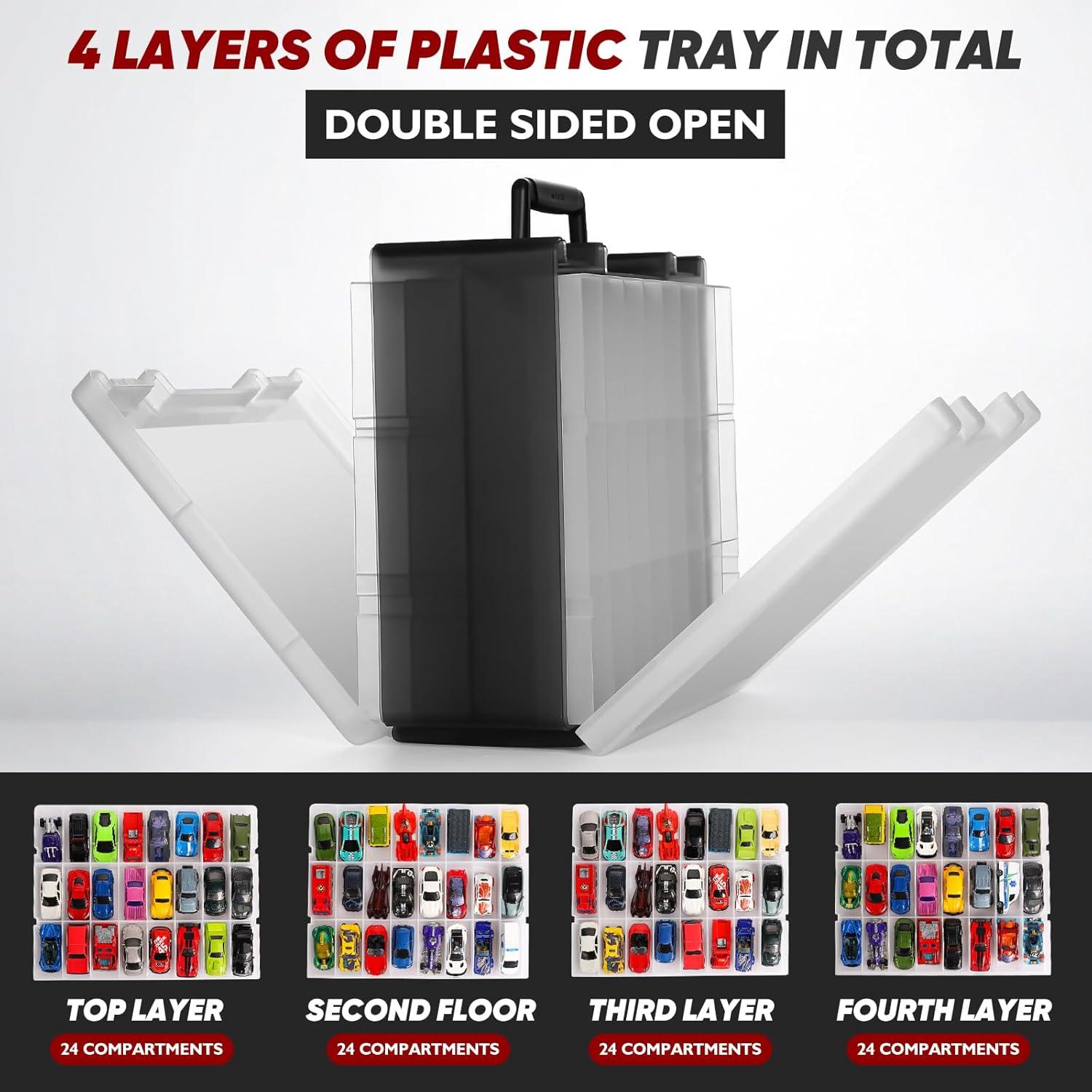 Funda de Almacenamiento para Coches de Juguete Blummy 96 Ranuras