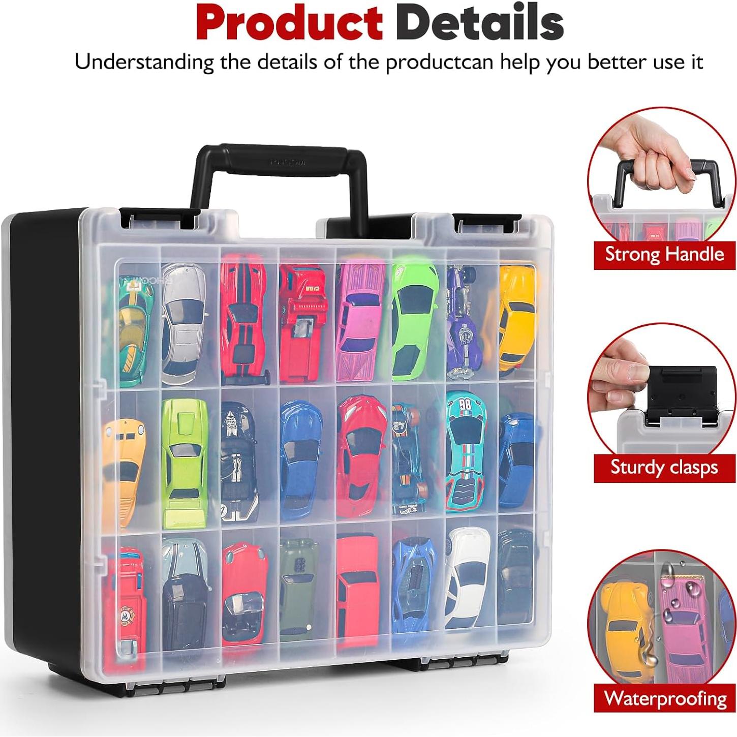 Funda de Almacenamiento para Coches de Juguete Blummy 96 Ranuras