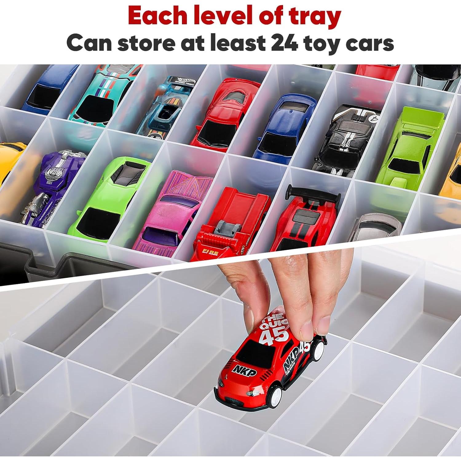 Funda de Almacenamiento para Coches de Juguete Blummy 96 Ranuras