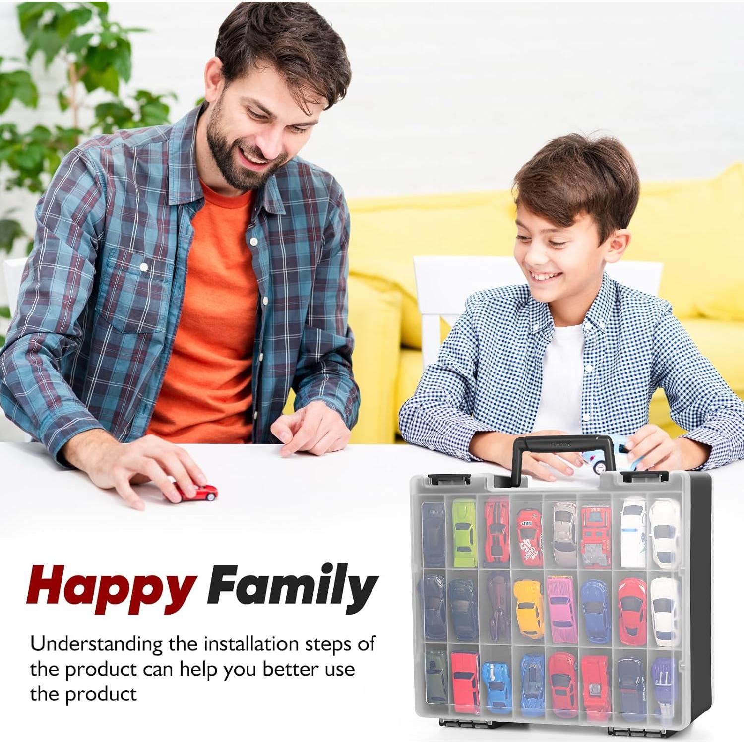 Funda de Almacenamiento para Coches de Juguete Blummy 96 Ranuras