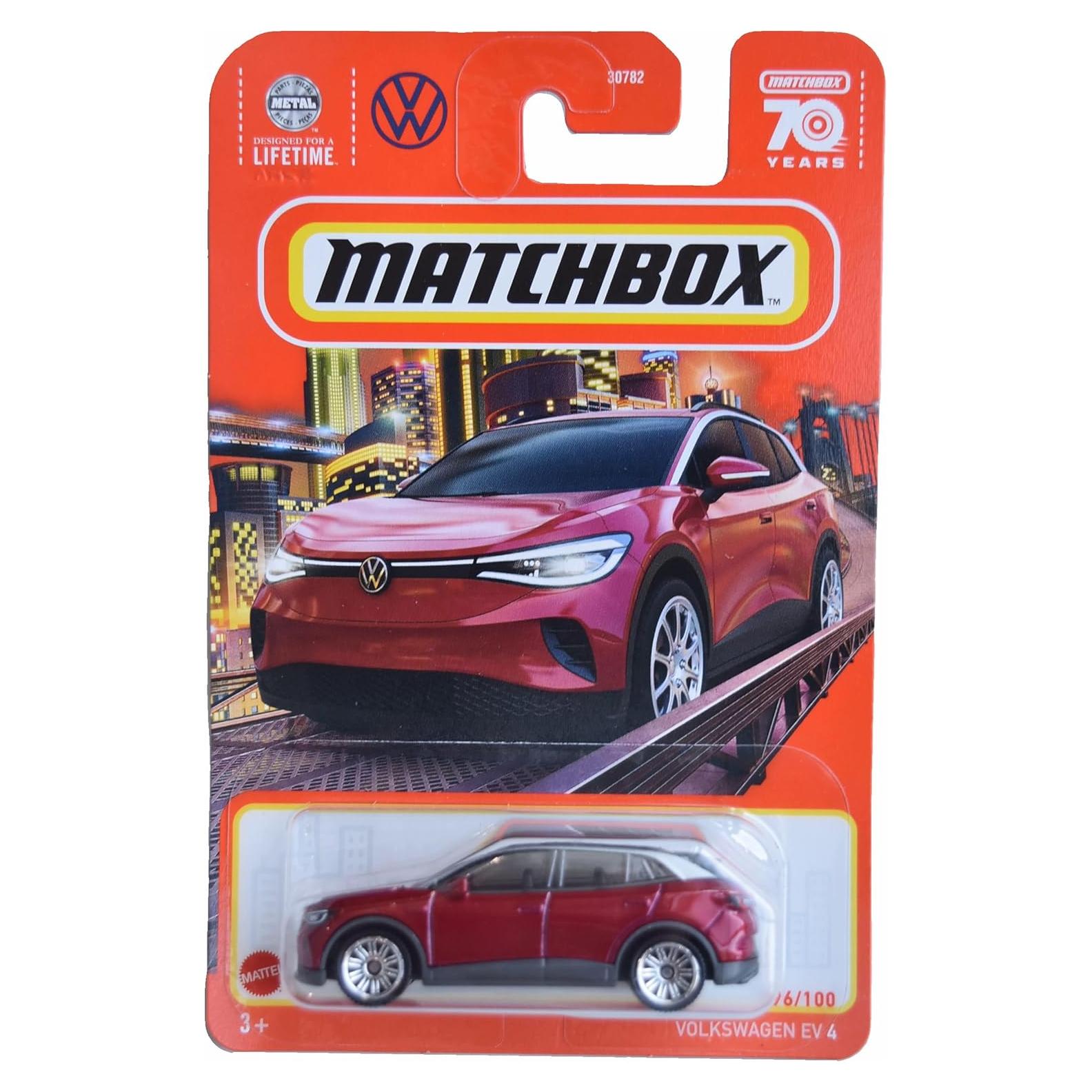 Matchbox Volkswagen EV 4 Rojo 2023 96/100 - Mattel