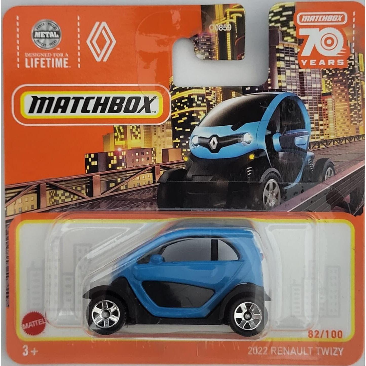 Coche de Juguete Matchbox Renault Twizy Azul 1:64 HLC61