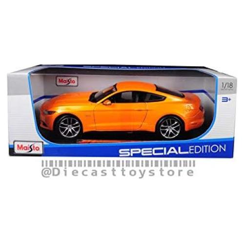 Maisto 1:18 Ford Mustang 2015 Edición Especial Naranja