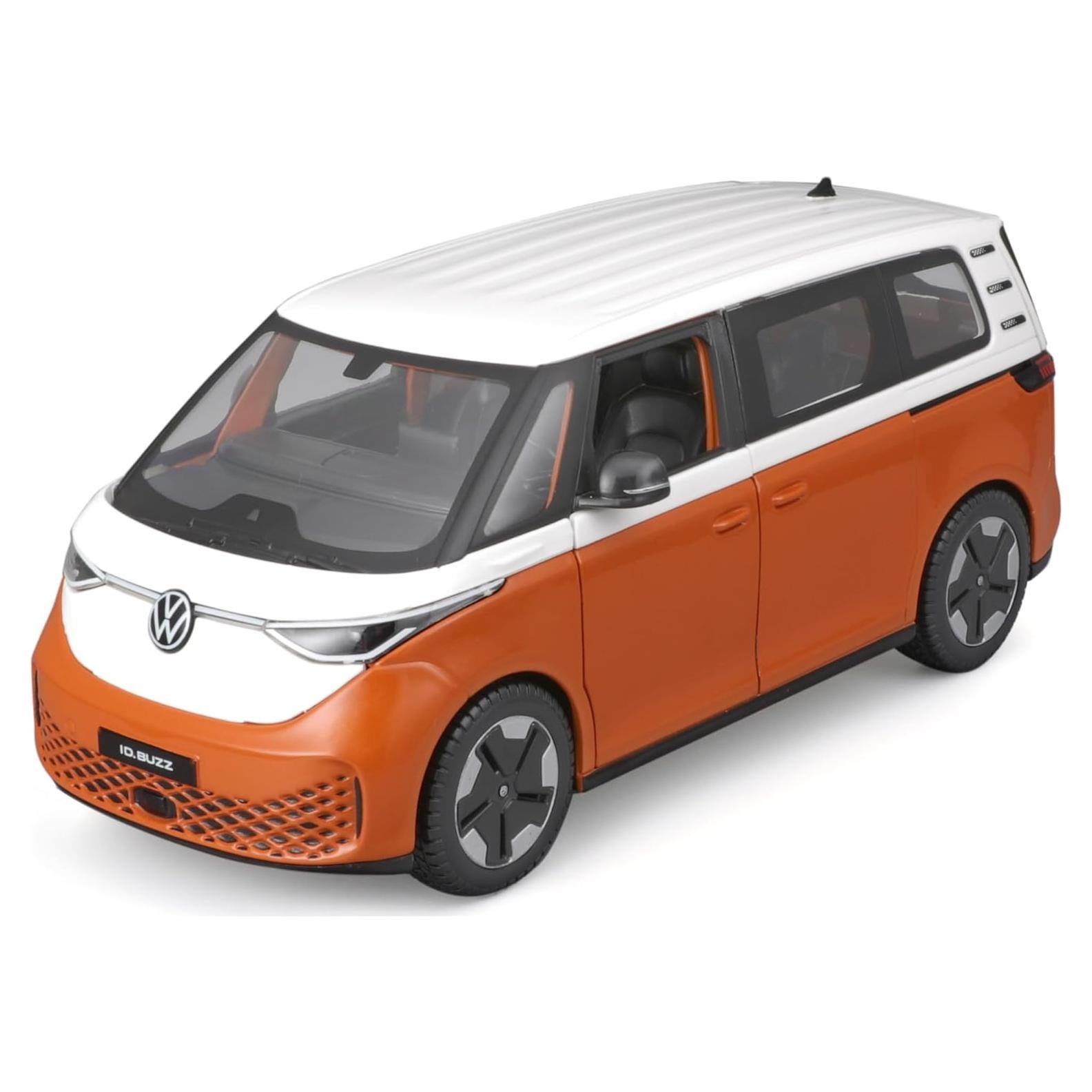 Maisto ID. Buzz Van Naranja y Blanco 1/24 Diecast 0.53 kg
