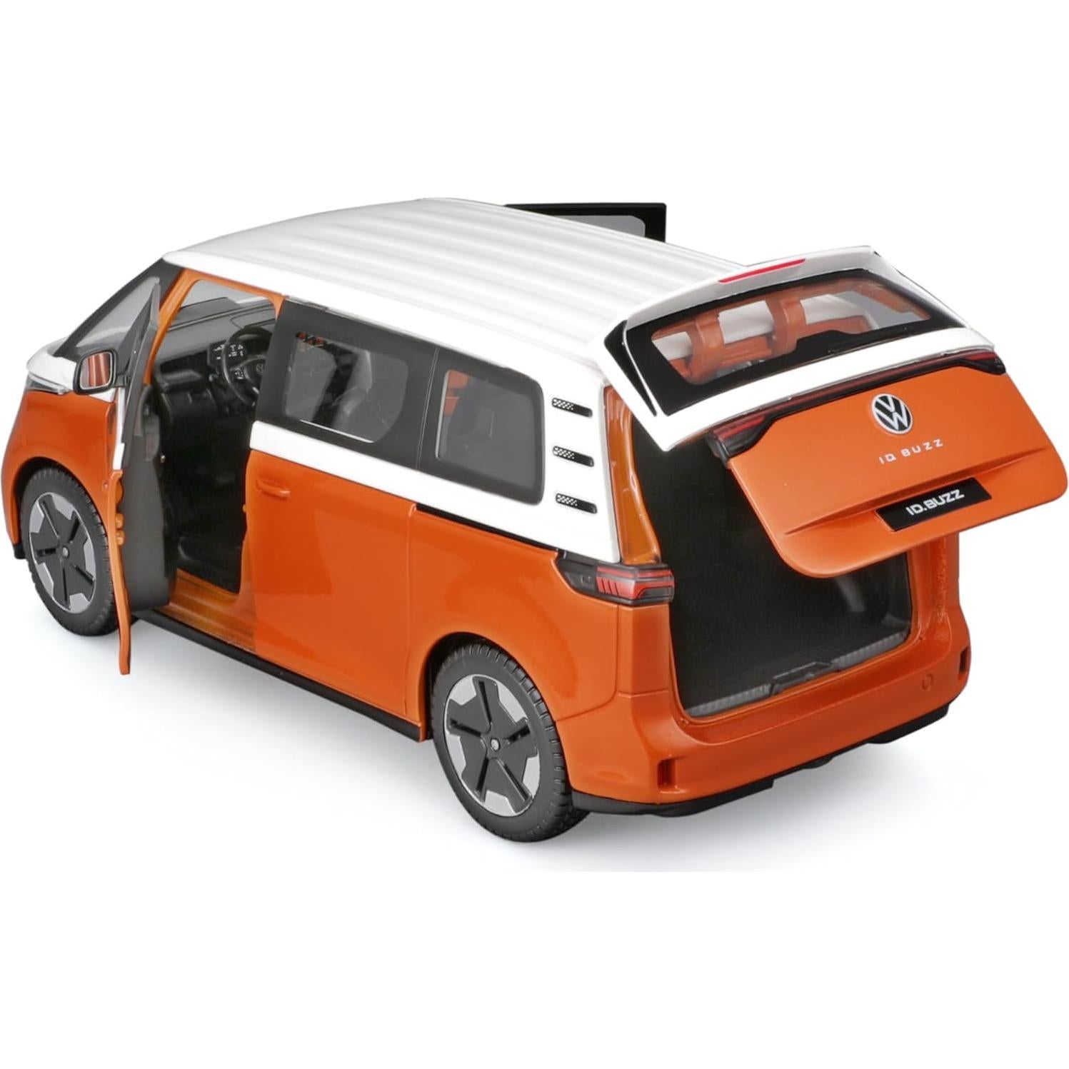 Maisto ID. Buzz Van Naranja y Blanco 1/24 Diecast 0.53 kg