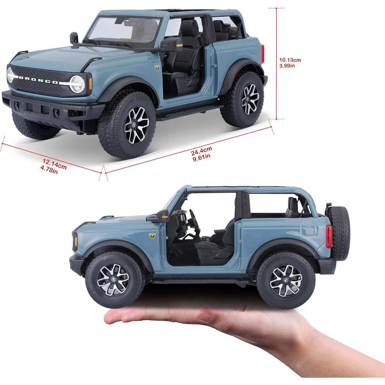 Maisto Diecast 1:18 Ford Bronco Badlands Azul Edición Especial