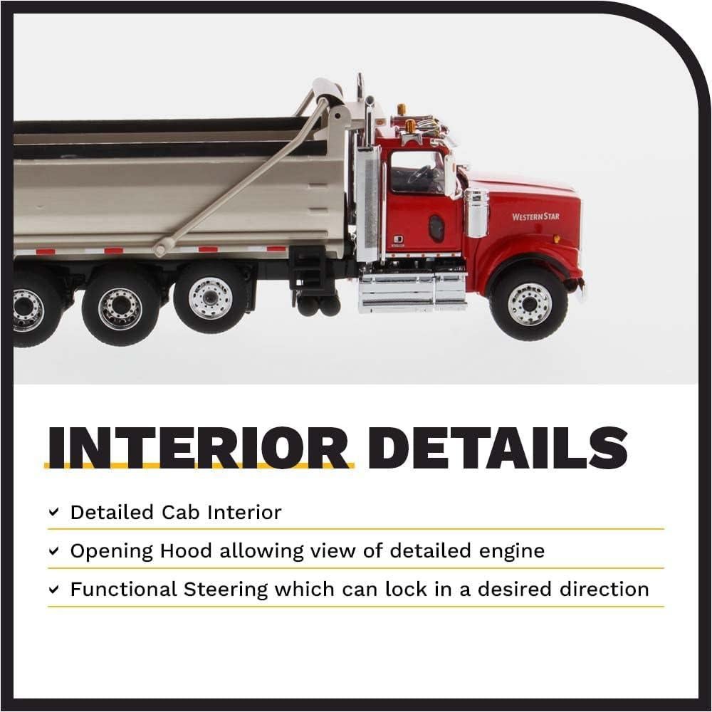 Camión Volquete Diecast Masters Western Star 4900 SFFA 1:50