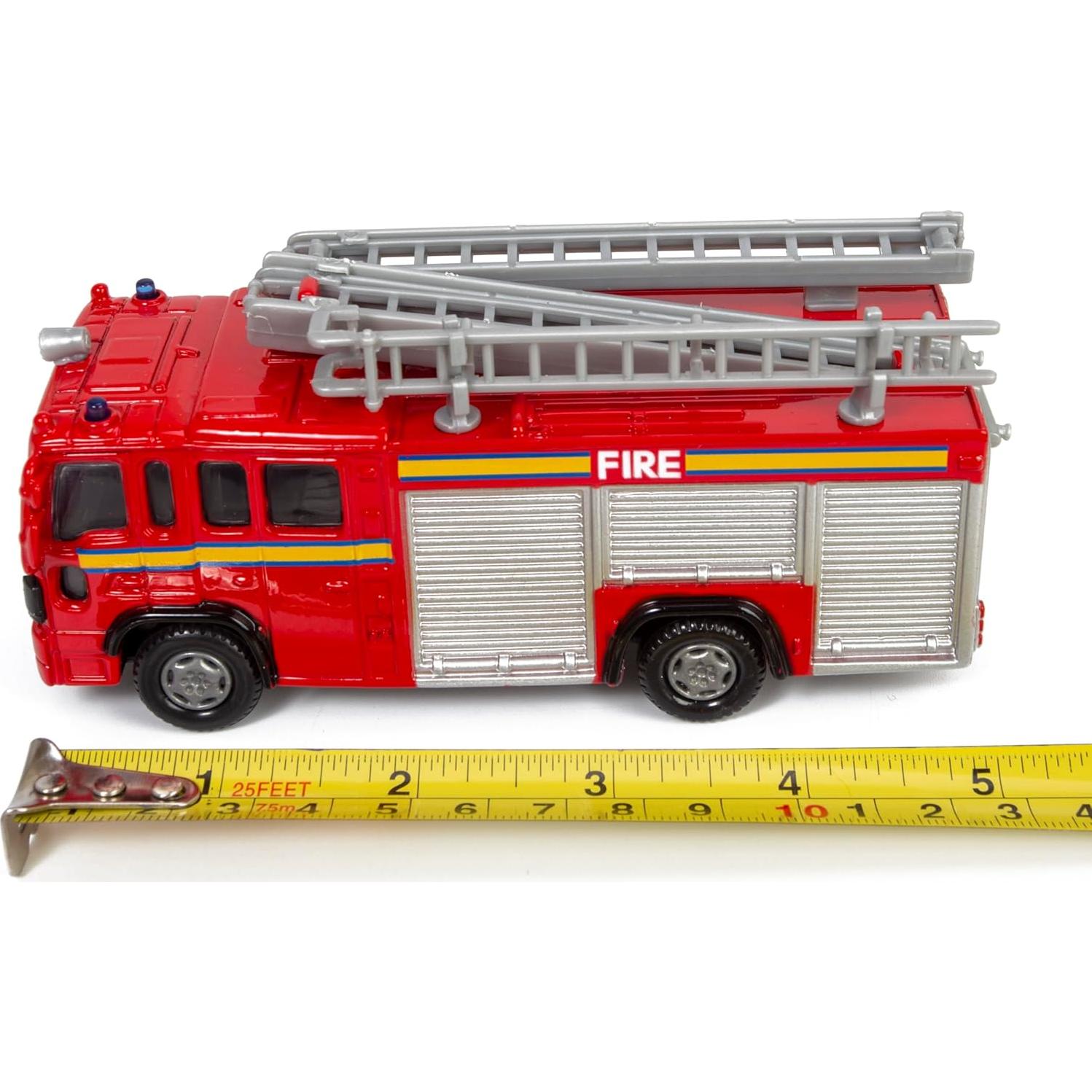 Camión de Bomberos Diecast Motormax 76006 12.7 cm