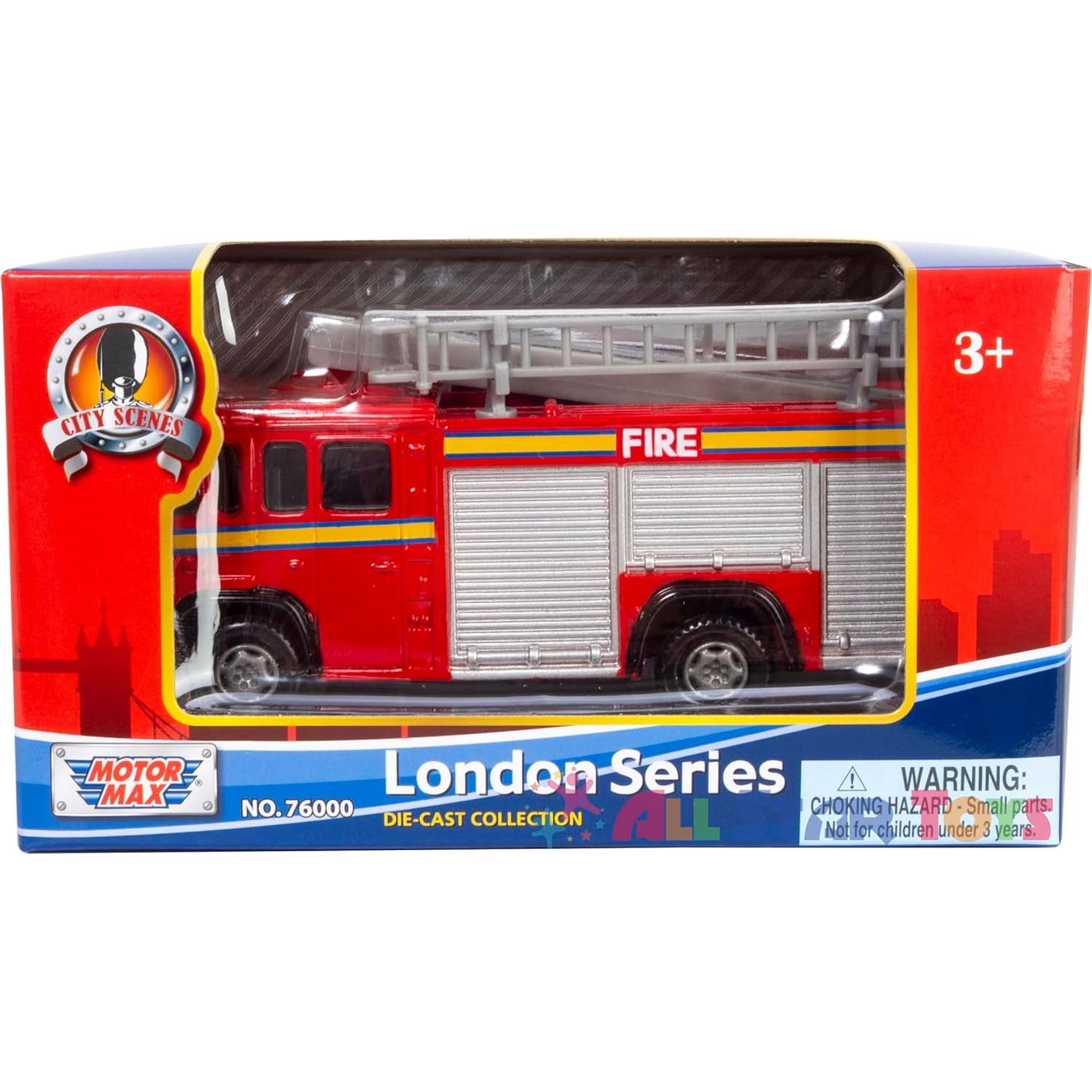 Camión de Bomberos Diecast Motormax 76006 12.7 cm