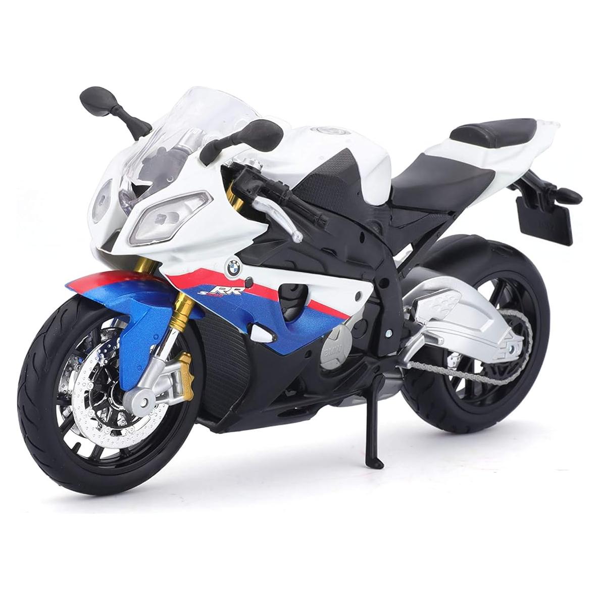 Maisto BMW S1000RR Motocicleta Escala 1:12 Blanco/Rojo/Azul