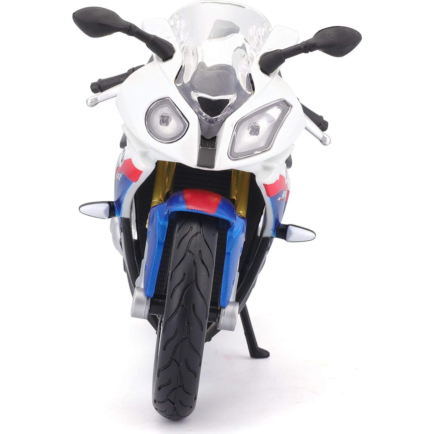Maisto BMW S1000RR Motocicleta Escala 1:12 Blanco/Rojo/Azul