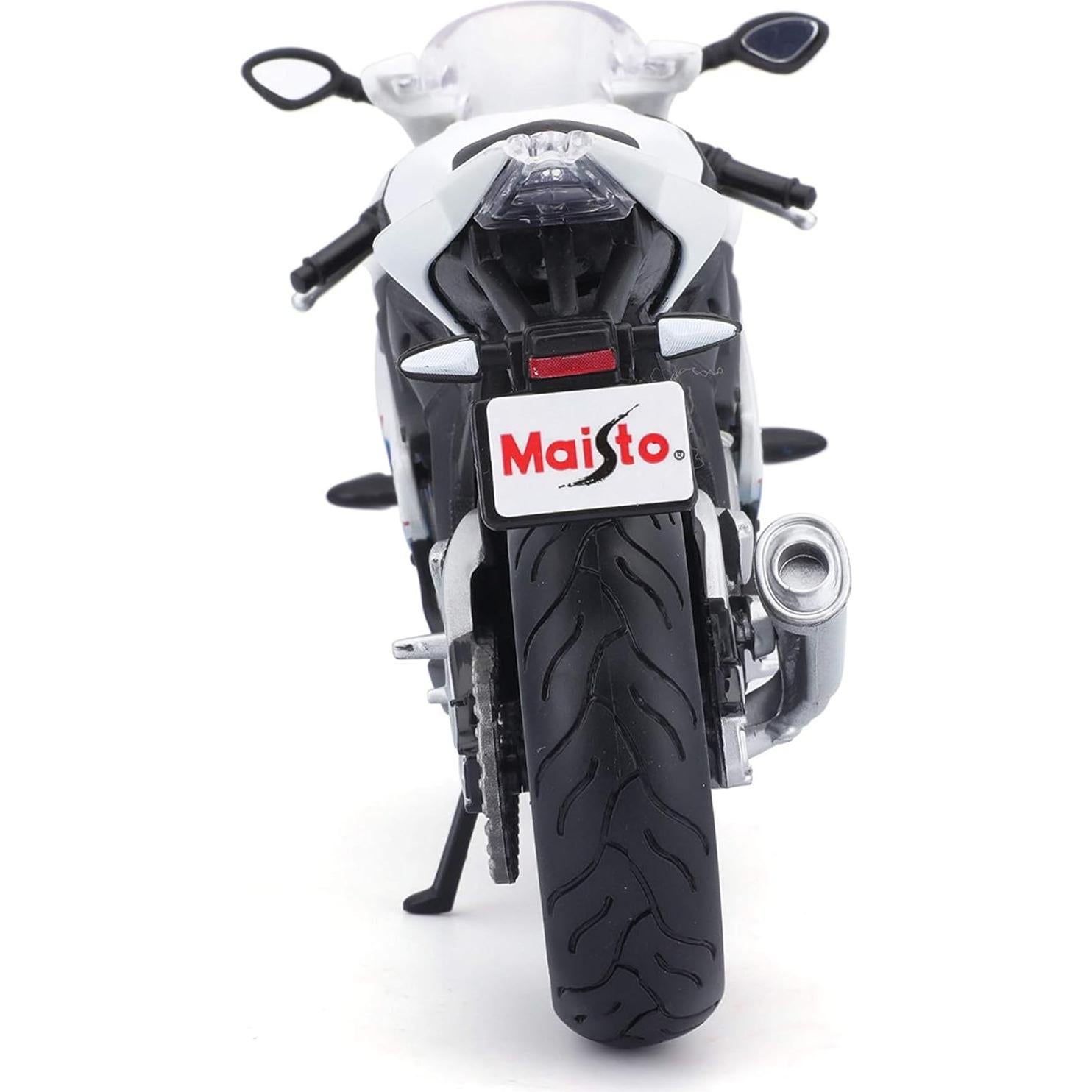 Maisto BMW S1000RR Motocicleta Escala 1:12 Blanco/Rojo/Azul