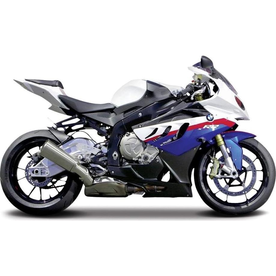 Maisto BMW S1000RR Motocicleta Escala 1:12 Blanco/Rojo/Azul
