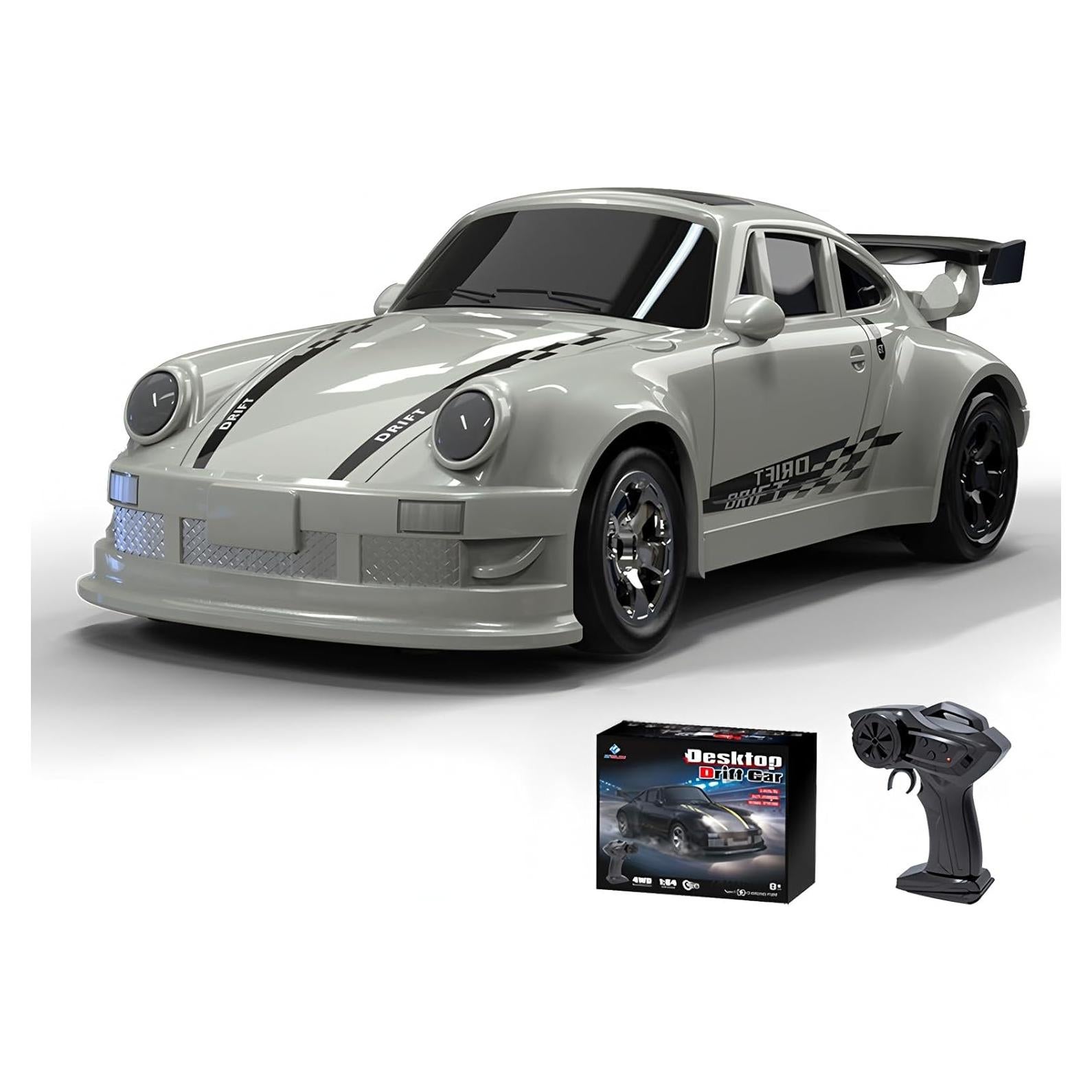 Coche RC Drift 4WD Mini 1:64 Shantou con Luces LED