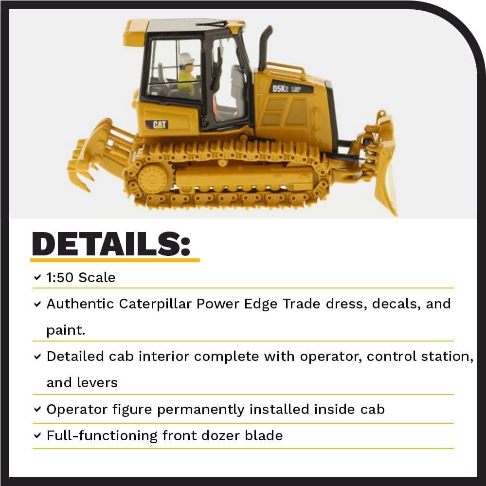 Tractor de Oruga Caterpillar D5K2 LGP Diecast Masters 1:50